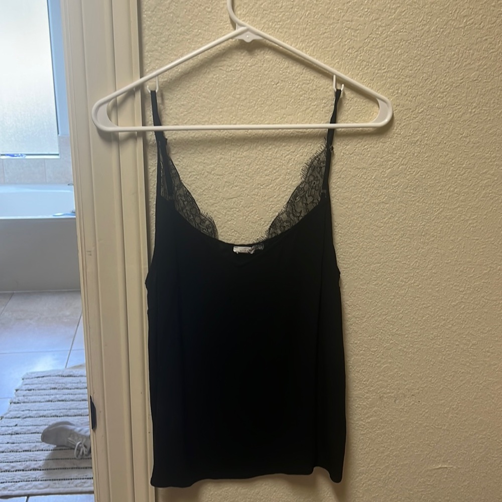 Black lace cami